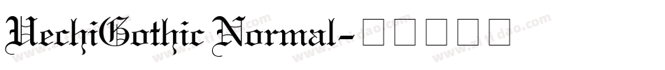 UechiGothic Normal字体转换